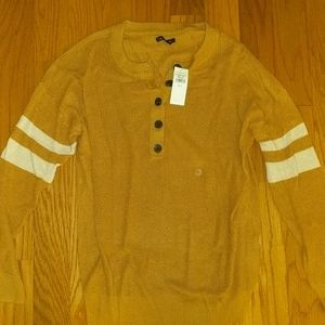 NWT American Eagle Sweater with Athletic Stripes